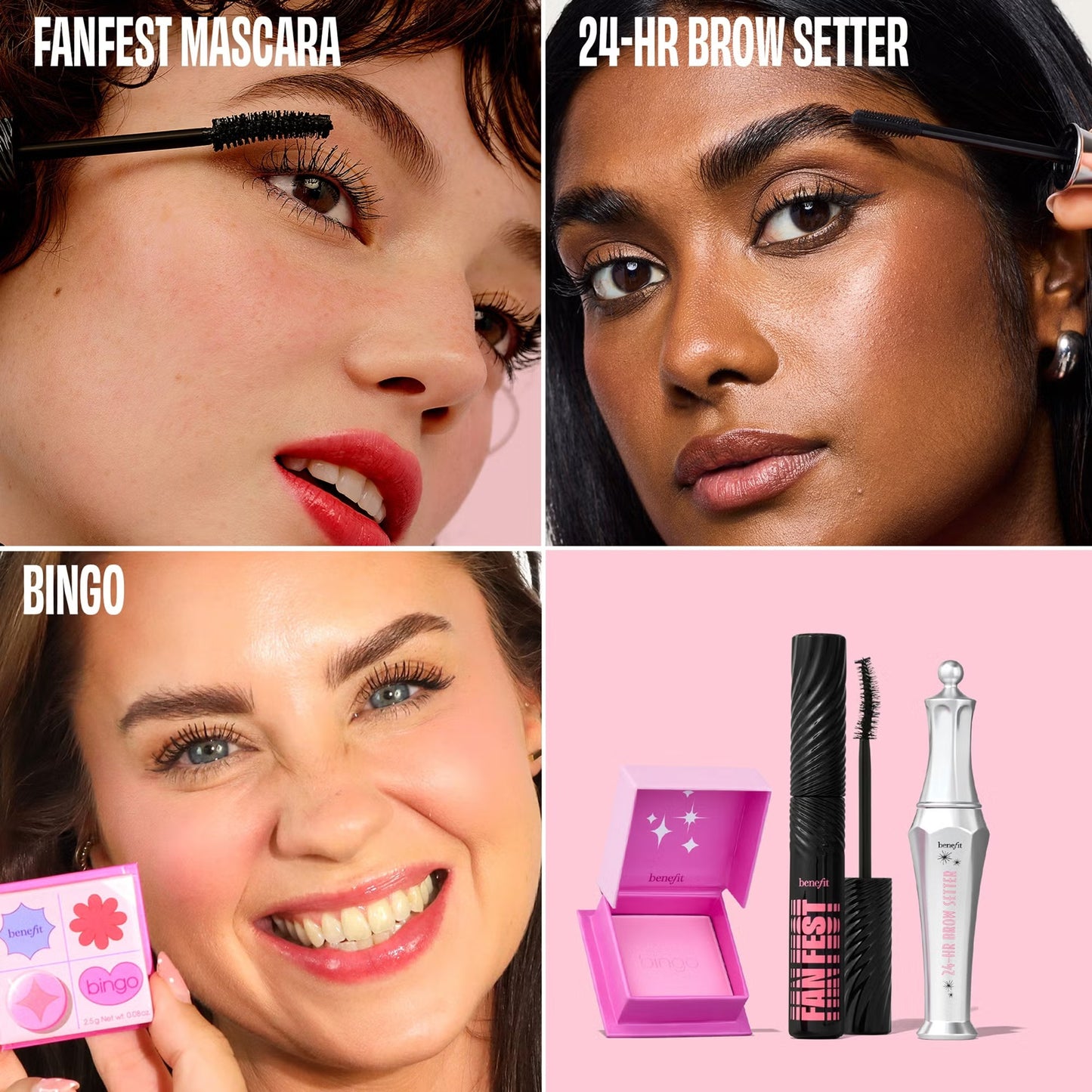benefit Benebingo Mascara, Brow and Limited Edition Blush Makeup Gift Set