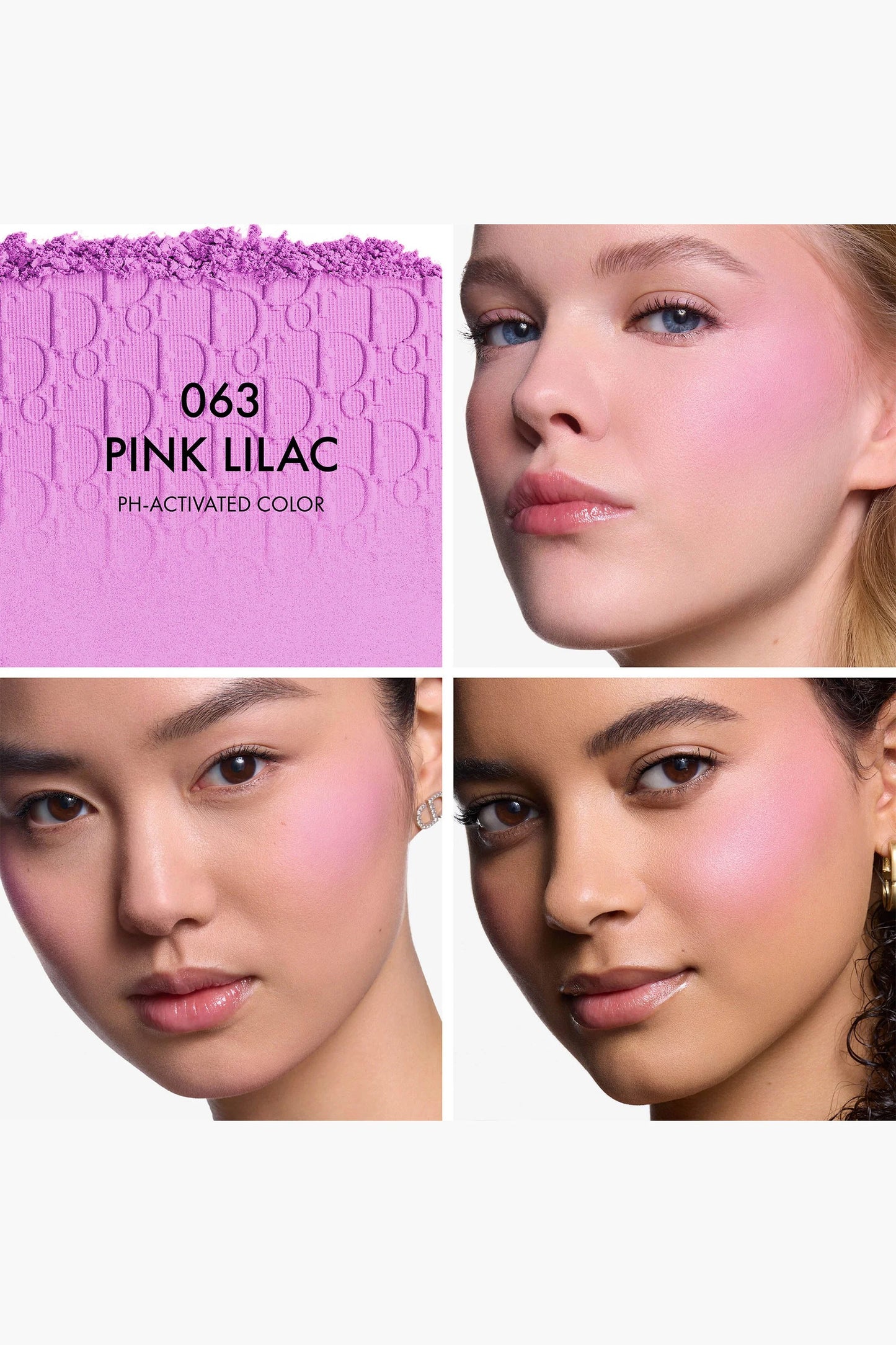 dior rosy glow blush 063 pink lilac 3