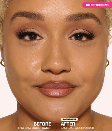 huda beauty mini loose powder-banana bread